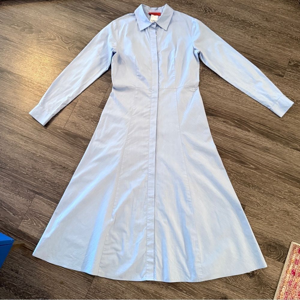Max & Co Light Blue Shirt Dress